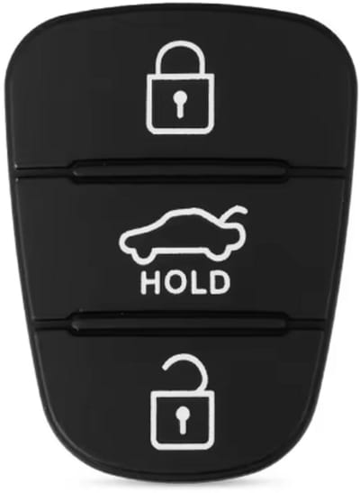 TLVX Sterke Rubberen knoppen Geschikt voor Autosleutel Behuizing Kia / Ter vervanging van Originele Sleutel Rubber Knoppen / Afstandsbediening Auto / 2 knops Achterklep Hold knop / 2 knoppen / 1 stuks