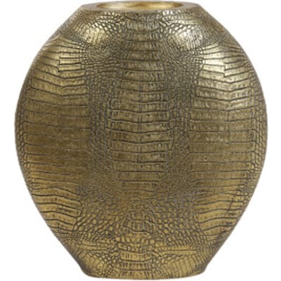 Light & Living - Vaas Skeld S Goud - Kunststof Antiek Brons - 32x30x8cm (hxbxd)