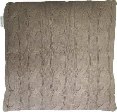 Essenza Knitted Sierkussens (2 stuks) - 50x50 cm - Taupe