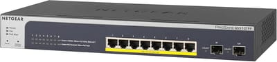 10-Poort Gigabit Ethernet LAN PoE+ Switch - Smart Managed Pro met 8 PoE+ 190W en 2 SFP