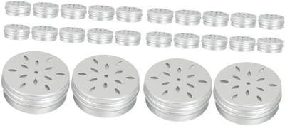 Honden Geurtrainingsdozen - Hondensnuffelbakjes - Neustraining Hond - Met Geur Gaten - 6 x 6 x 3 cm - Zilver