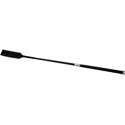 Red Horse Rijzweep Deluxe 65cm - Zwart - met leer afgewerkt