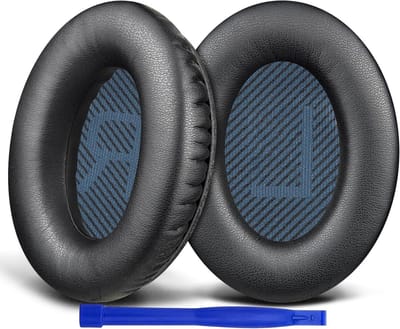 Dailygoods - SoloWIT vervangende oorkussens voor Bose SoundLink Around-Ear II (Sound Link AE2/Model BA2) over-ear hoofdtelefoons, earpads cushions met zacht proteïneleer en schuim met hoge dichtheid