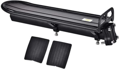 Verstelbare Aluminium Fietsendrager voor Zadelpen - Achterplank met 10kg Capaciteit voor Mountainbike en Racefiets