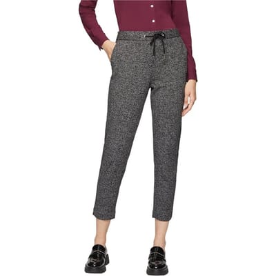 s.Oliver  Pants 7/8 Grey/black Size: 34 | Straight Pants Outlet | Dames | Grijs