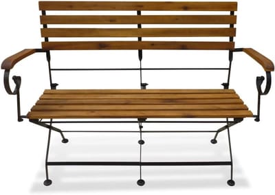 Acaciahouten Tuinbank - Houten Klapbank - Buiten Zitten - Ruimtebesparend Inklapbaar - 112 cm - Bruin