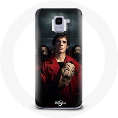 Case voor Samsung Galaxy A8 2018 La Casa De Papel Rio Masker