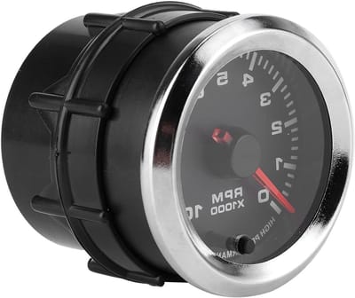 Toerenteller - Tachometer Wijzer - Motorprestaties Monitoren - Nauwkeurige RPM-meting - 52 mm - Zilver