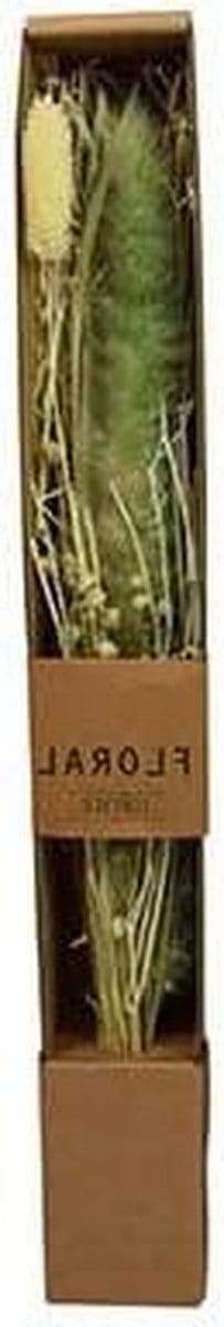 Droogbloemen boeket - Gedroogde planten - Woonkamer decoratie - Natuurlijke uitstraling - 45x45x37cm - Groen