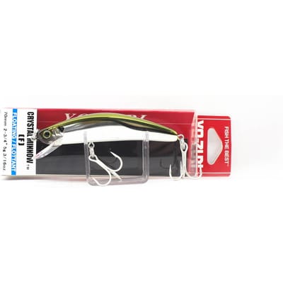 Yo Zuri Crystal Minnow 70 mm drijvend kunstaas R1122-HAJ (9760) gray