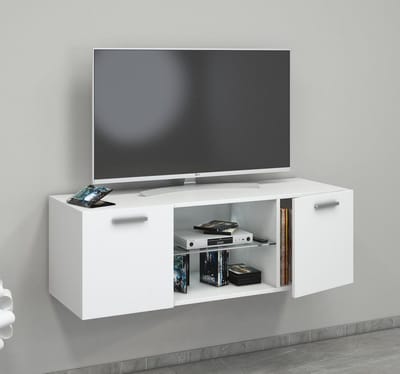 VCM mediawandmeubel, zwevend tv-meubel, groot tv-meubel, tv-bureau, tv-meubel voor 65 inch tv, zwevende tv-standaard, houten tv-standaard, hoog tv-meubel, tv-wandpaneel, tv-entertainmentmeubels voor de woonkamer