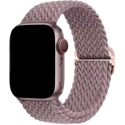 123watches bandje Weavy - nylon - paars - 38 · 40 · 41 & 42 mm - Geschikt voor Apple Watch series 1/2/3/4/5/6/7/8/9/10/11/12/SE/SE2/SE3