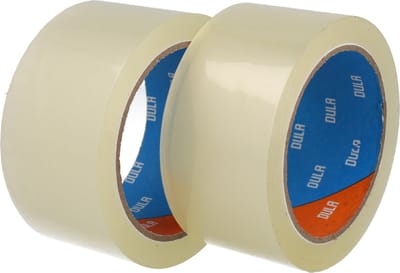 DULA Verpakkingstape - Transparant - 2 rollen Dozentape 50 mm x 66 m - Plakband