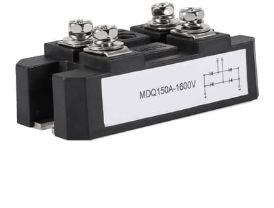 Dailygoody - 150A 1600V - gelijkrichter module - hoge kwaliteit - 4 terminals - AC naar DC conversie - geschikt voor voeding - single-phase