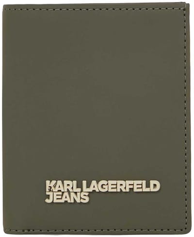 Karl Lagerfeld Jeans Coated Portemonnee Groen Man