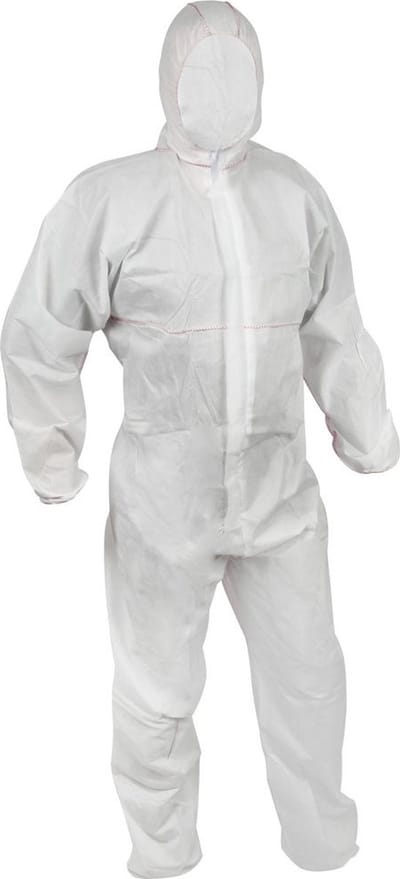 Wegwerp overall Maat XL met capuchon