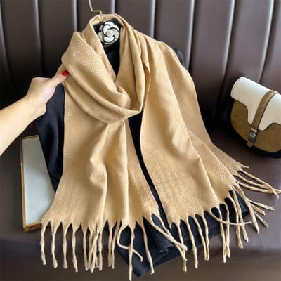 Winter Sjaal Voor Vrouwen Lange Warme Kasjmier Sjaals Hijab Effen Dames Sjaal Wrap Vrouwelijke Pashmina Bandana Hoofdsjaals Echarpe