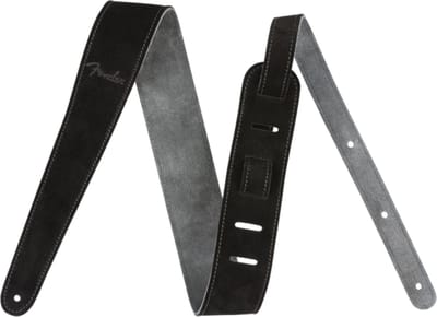 Fender Reversible Suede Gitaarband Zwart/Grijs 0990691006