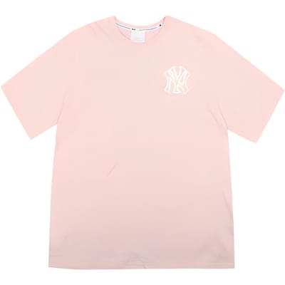 MLB Like Serie American Vintage Dopamine Los Graffiti Print Sport Trui Korte Mouw T-shirt Unisex Tops Roze 31TSSJ931-50P L white