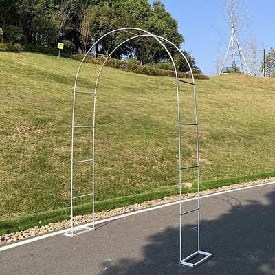 Metalen Tuinboog - Decoratieve Boog - Bruiloft Versieren - Roestbestendig Frame - Niet gespecificeerd - Zwart