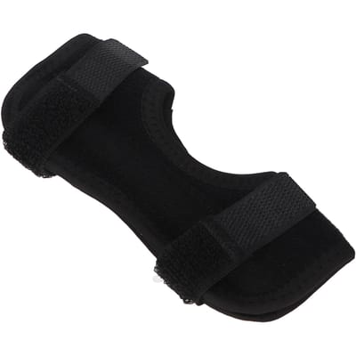Attelle arrière pour chien Empêcher de lécher Sangle de fixation Support à ressort Support de jarret arrière canin pour plaies et blessures de la patte S