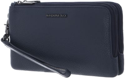 MANDARINA DUCK accessoiretas Mellow Leather Pouch Dress Blue donkerblauw