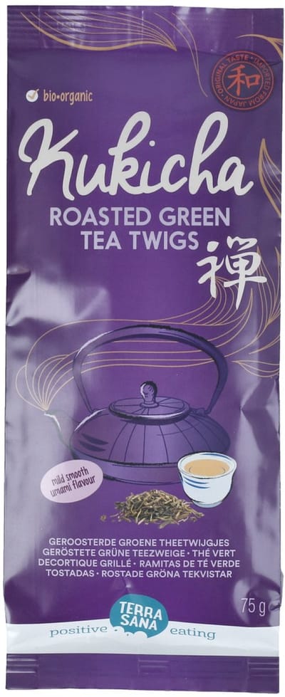 TerraSana Kukicha groene thee twijgen bio 75 Gram