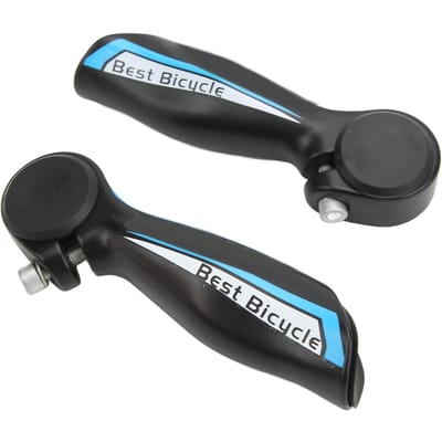 WAKE 1 Paar Fiets Hulpstuur Aluminiumlegering Fiets Barend Stuur Fietsaccessoires black