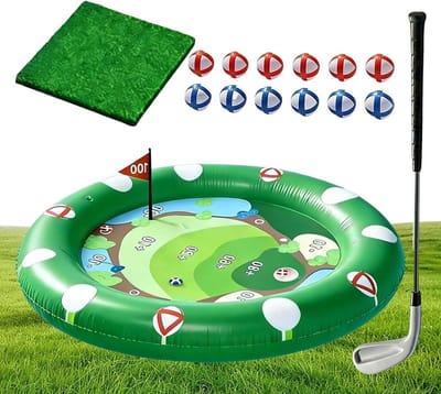 Opblaasbaar Waterspeelgoed - Waterglijbaan Zwembad - Buiten Spelen - Met Ventilator - 120 x 120 cm - Multicolor