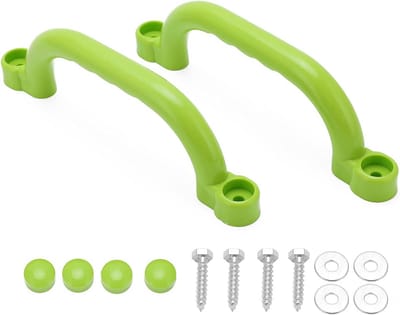Speeltuin Handgrepen - Schommelhandvat Klimhandvat - Veilig Spelen - Antislip Grip - 24 x 9 cm - Groen