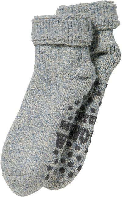 Apollo - Huissokken kinderen - Slofsokken - blauw melee maat 31-34