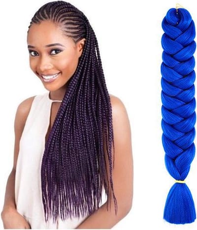 X-Pression Ultra Braid Premium - Vlechthaar Kobalt Blauw - Blue - Synthetisch haar
