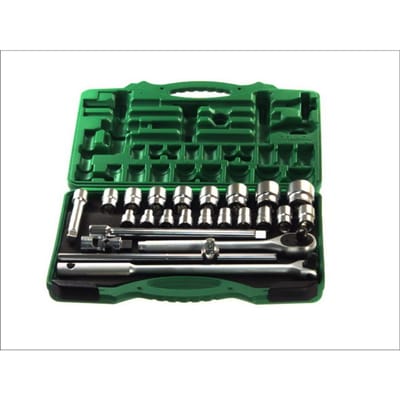 Dopsleutelset TOPTUL 1/2 12-kant 24Stk(8-22 23 24 27 30 32 mm)