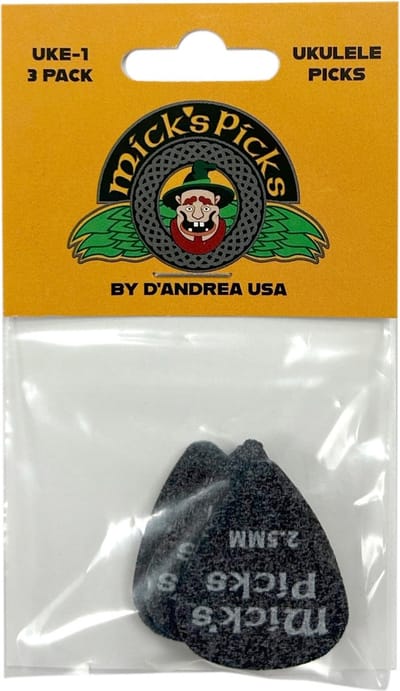 D'Andrea - Mick's Pick - Ukelele plectrum - 2.50 mm - 3-pack