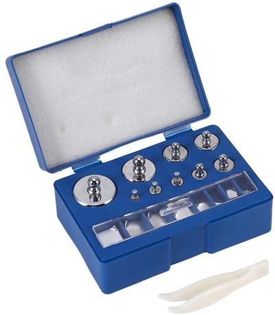 17-delige kalibratiegewichtset 8 oz 10 mg-100 g precisieweighingset voor laboratorium en hobby