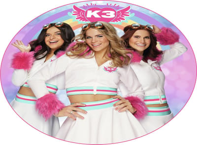 K3 Rond Strandlaken - Dromen - Roze / 150x150 cm