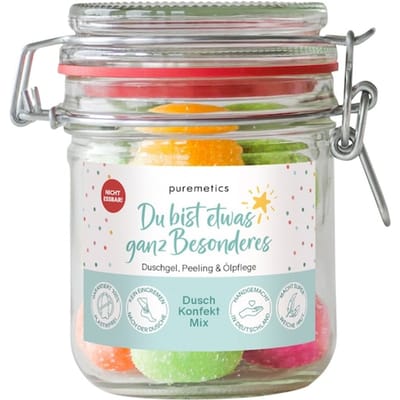 puremetics 3in1 doucheverzorging Snoepgoed voor douches Je bent iets heel speciaals Body foam Dames 200 g