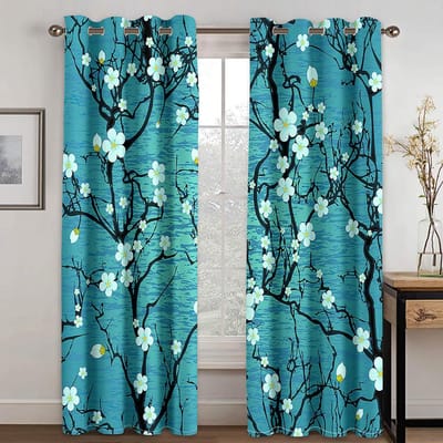 Vroege Europese Renaissance Schilderij Gordijnen Van Gogh Monet Schilderij voor Slaapkamer Woonkamer Keuken Raam Ring Top Gordijnen (50Wx50H)x2(CM)&Grommet Top