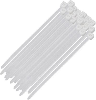 Benson Kabelbinders - tie wraps - wit - 300x stuks - 370 x 4,8 mm - plastic