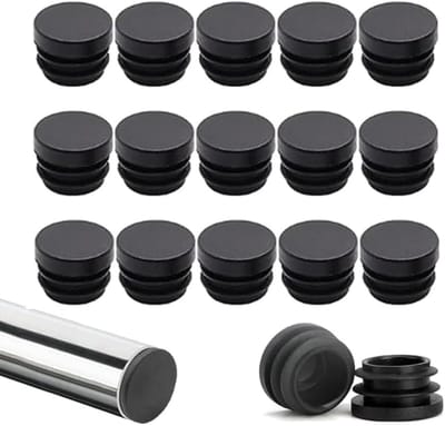 Dailygoods- Buisstop - 40 Stuks - Kunststof Lamellenstop - 16 mm - Duurzaam - UV-Weerbestendig - Flexibele Ribben - Buisplug