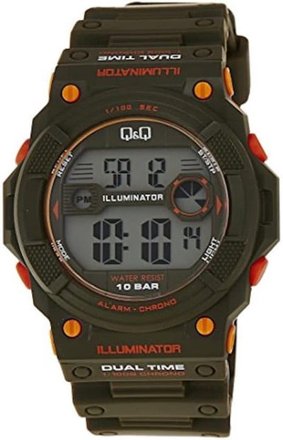 Mannen horloge-groen van het merk Q&Q M140J003Y