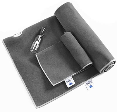 Antislip yogahanddoek - Extra dikke, super absorberende microvezel handdoek voor yoga met hoekzakken