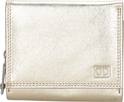 Beagles FH-serie Portemonnee Dames - Wallet voor 5 t/m 8 pasjes - Portefeuille van 100% Leder - Goud