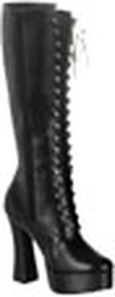 Pleaser - ELECTRA-2020 Kniehoge laarzen - US 6 - 36 Shoes - Zwart