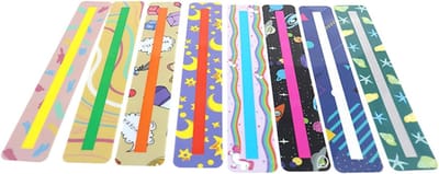 Leesgids Strips - Markeerlinialen - Lees Concentratie - Transparant Kleurrijk - Set van 8 - Multicolor