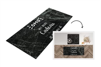 Keukenloper - Loper keuken - Spreuken - Quotes - Oma je hebt mij al - Grootmoeder - 120x50 cm - Keukenloper vinyl