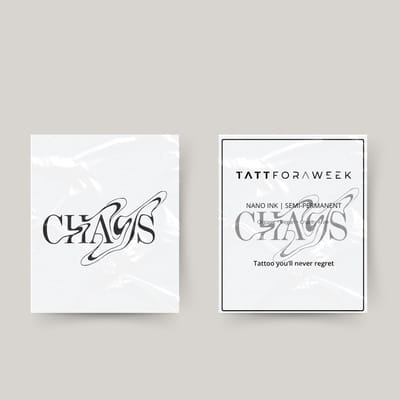 Tijdelijke tattoo chaos | Neptattoo volwassenen | Tijdelijke tattoo voor volwassenen | Temporary tattoo | Plaktattoos voor volwassenen | Neptattoos | Probeer zorgeloos een tattoo | tattforaweek