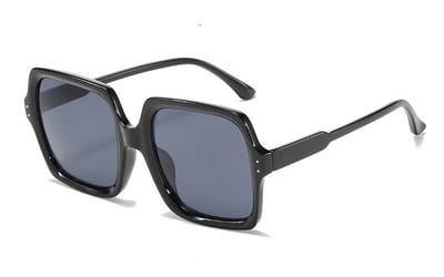 Vintage Square Zonnebril | Zwart / Black | Fashion Favorite