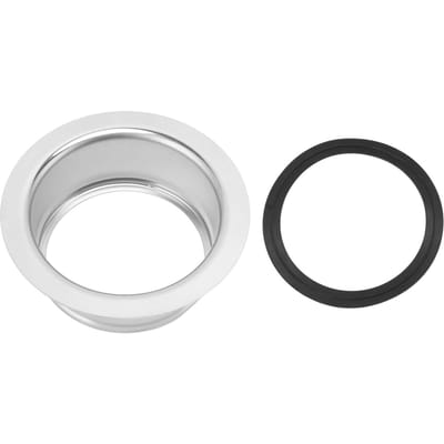 Bride d'évier étendue Acier inoxydable Argent Broyeur à déchets Bride d'évier de remplacement pour cuisine