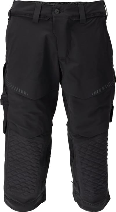 Mascot Customized Driekwart broek met kniezakken 22249-605 - Zwart - C44